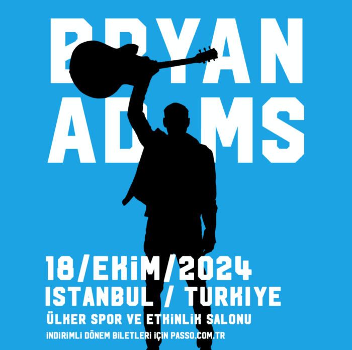 Kanadalı şarkıcı Bryan Adams İstabul'a geliyor